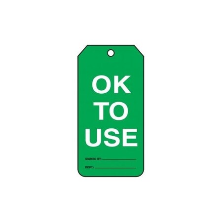 Accuform Caution, RP-Plastic, 3-1/4 in Width, 0.075 in Height, , 25 PK TRM108CTP